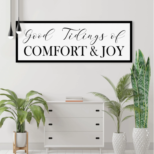 Good Tidings of Comfort and Joy Canvas Wall Decor