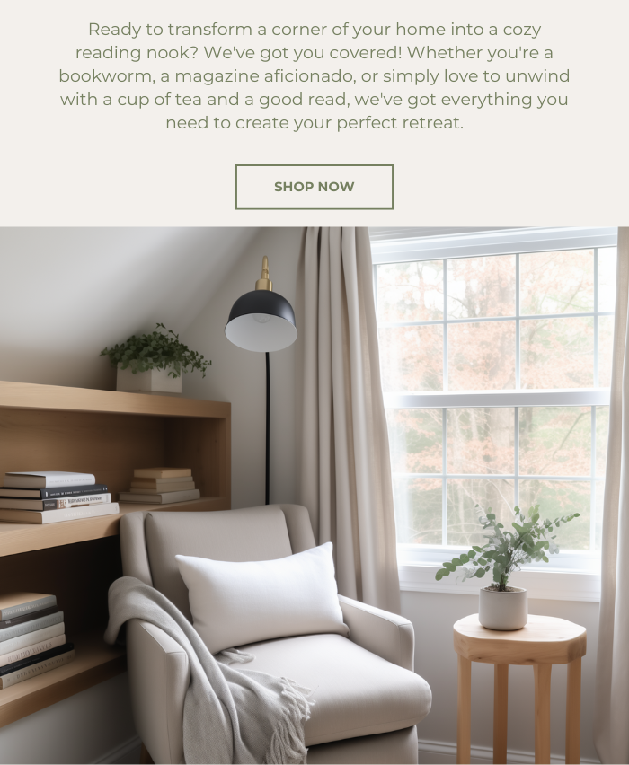 Ready to transform a corner of your home into a cozy reading nook? We've got you covered!